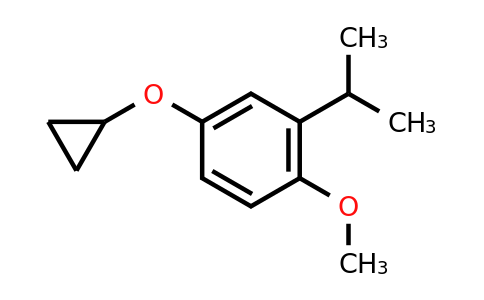 CAS 1243371-32-5 | 4-Cyclopropoxy-2-isopropyl-1-methoxybenzene