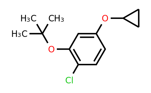 CAS 1243371-33-6 | 2-Tert-butoxy-1-chloro-4-cyclopropoxybenzene