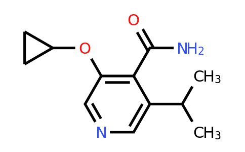 CAS 1243371-34-7 | 3-Cyclopropoxy-5-isopropylisonicotinamide