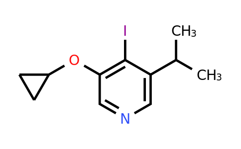 CAS 1243371-44-9 | 3-Cyclopropoxy-4-iodo-5-(propan-2-YL)pyridine