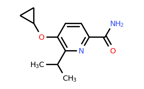 CAS 1243371-54-1 | 5-Cyclopropoxy-6-isopropylpicolinamide