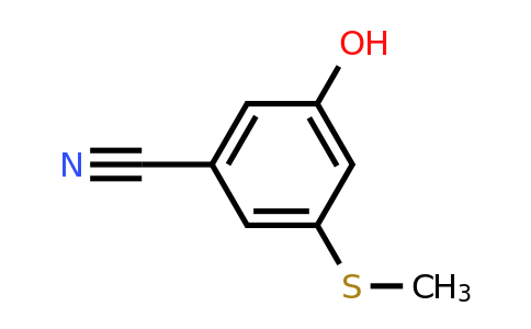 CAS 1243371-55-2 | 3-Hydroxy-5-(methylthio)benzonitrile