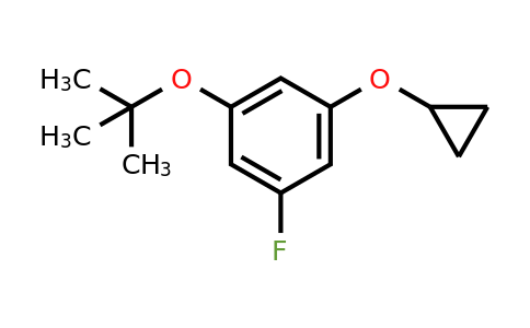 CAS 1243371-59-6 | 1-Tert-butoxy-3-cyclopropoxy-5-fluorobenzene