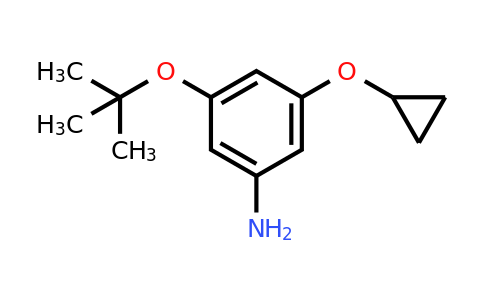 CAS 1243371-60-9 | 3-Tert-butoxy-5-cyclopropoxyaniline