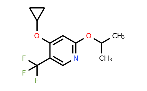 CAS 1243371-72-3 | 4-Cyclopropoxy-2-isopropoxy-5-(trifluoromethyl)pyridine