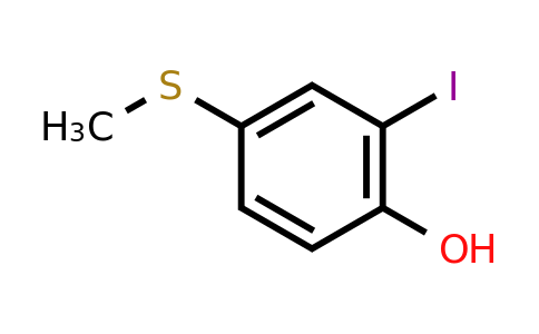 CAS 1243371-74-5 | 2-Iodo-4-(methylsulfanyl)phenol