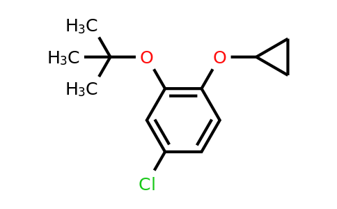 CAS 1243371-75-6 | 2-Tert-butoxy-4-chloro-1-cyclopropoxybenzene