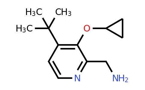 CAS 1243371-77-8 | (4-Tert-butyl-3-cyclopropoxypyridin-2-YL)methanamine