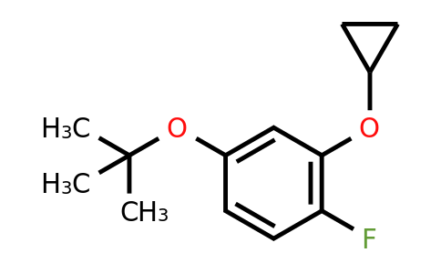CAS 1243371-78-9 | 4-Tert-butoxy-2-cyclopropoxy-1-fluorobenzene