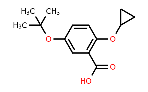 CAS 1243371-83-6 | 5-Tert-butoxy-2-cyclopropoxybenzoic acid