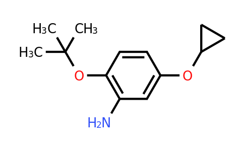 CAS 1243371-88-1 | 2-Tert-butoxy-5-cyclopropoxyaniline