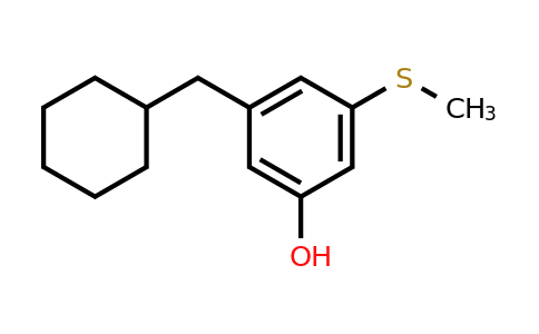 CAS 1243371-96-1 | 3-(Cyclohexylmethyl)-5-(methylthio)phenol