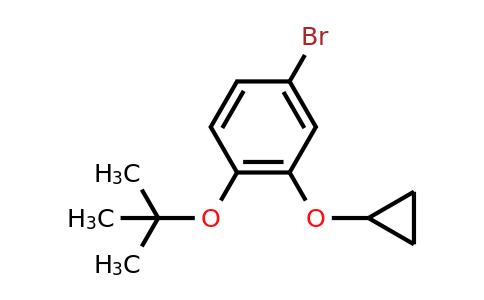 CAS 1243371-97-2 | 4-Bromo-1-tert-butoxy-2-cyclopropoxybenzene