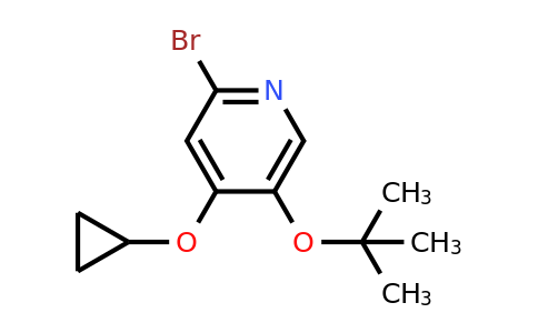 CAS 1243372-16-8 | 2-Bromo-5-tert-butoxy-4-cyclopropoxypyridine
