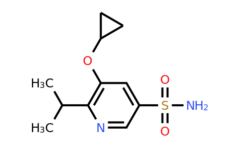 CAS 1243372-29-3 | 5-Cyclopropoxy-6-isopropylpyridine-3-sulfonamide