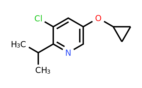 CAS 1243372-35-1 | 3-Chloro-5-cyclopropoxy-2-(propan-2-YL)pyridine
