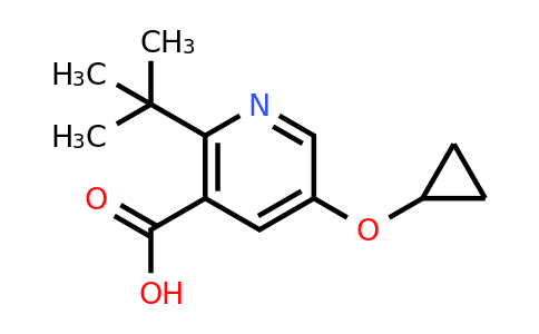 CAS 1243372-37-3 | 2-Tert-butyl-5-cyclopropoxynicotinic acid