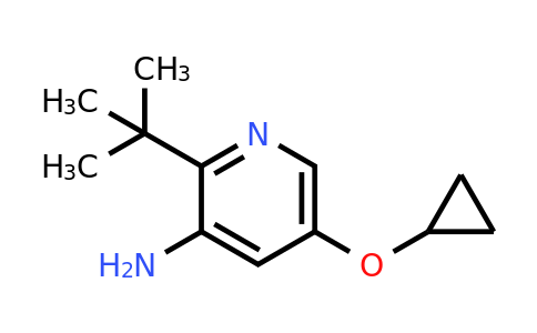 CAS 1243372-43-1 | 2-Tert-butyl-5-cyclopropoxypyridin-3-amine