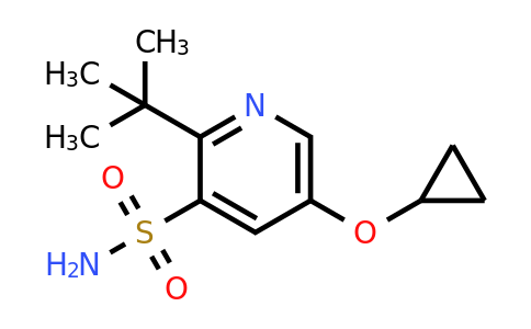 CAS 1243372-45-3 | 2-Tert-butyl-5-cyclopropoxypyridine-3-sulfonamide