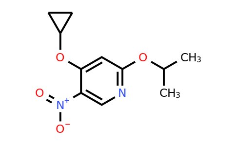 CAS 1243372-52-2 | 4-Cyclopropoxy-2-isopropoxy-5-nitropyridine