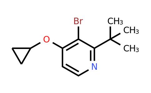 CAS 1243372-54-4 | 3-Bromo-2-tert-butyl-4-cyclopropoxypyridine