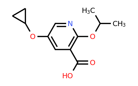 CAS 1243372-64-6 | 5-Cyclopropoxy-2-isopropoxynicotinic acid