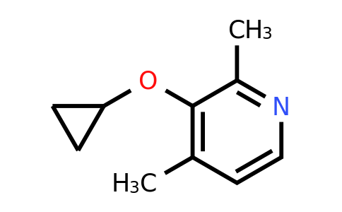 CAS 1243372-73-7 | 3-Cyclopropoxy-2,4-dimethylpyridine