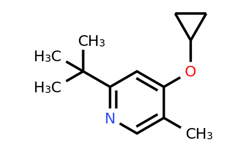 CAS 1243372-81-7 | 2-Tert-butyl-4-cyclopropoxy-5-methylpyridine