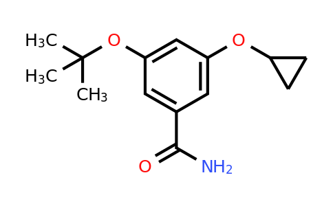 CAS 1243372-84-0 | 3-Tert-butoxy-5-cyclopropoxybenzamide