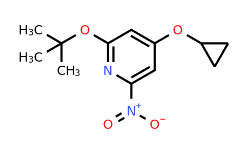 CAS 1243372-90-8 | 2-Tert-butoxy-4-cyclopropoxy-6-nitropyridine