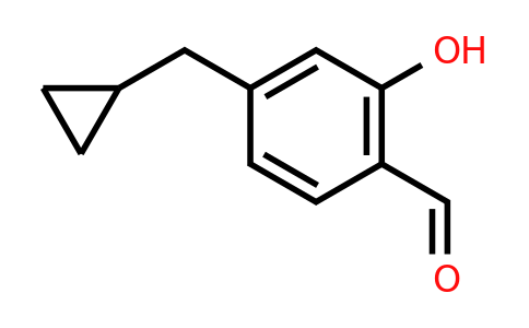 CAS 1243372-92-0 | 4-(Cyclopropylmethyl)-2-hydroxybenzaldehyde