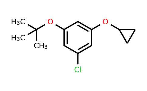 CAS 1243372-93-1 | 1-Tert-butoxy-3-chloro-5-cyclopropoxybenzene