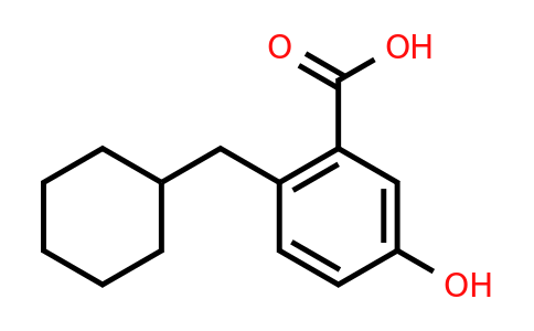 CAS 1243372-96-4 | 2-(Cyclohexylmethyl)-5-hydroxybenzoic acid