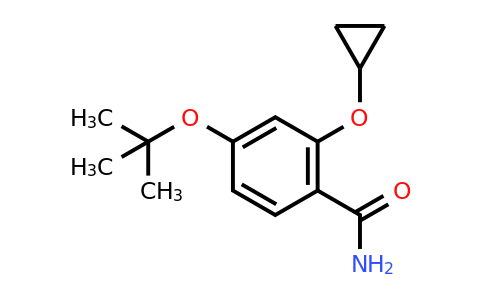 CAS 1243373-04-7 | 4-Tert-butoxy-2-cyclopropoxybenzamide