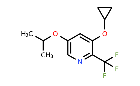 CAS 1243373-07-0 | 3-Cyclopropoxy-5-isopropoxy-2-(trifluoromethyl)pyridine