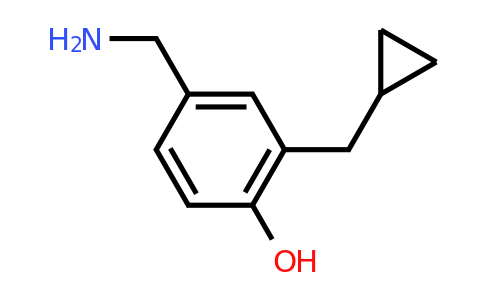 CAS 1243373-11-6 | 4-(Aminomethyl)-2-(cyclopropylmethyl)phenol