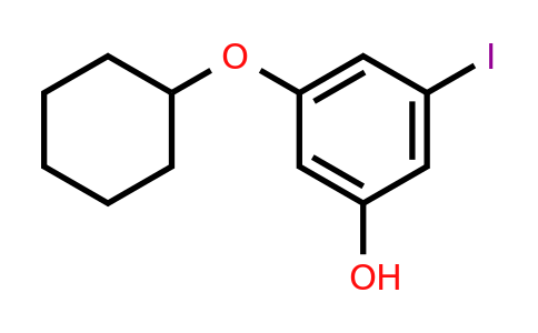 CAS 1243373-20-7 | 3-(Cyclohexyloxy)-5-iodophenol