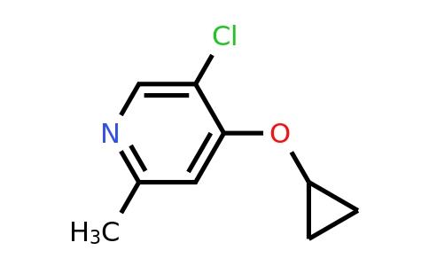 CAS 1243373-22-9 | 5-Chloro-4-cyclopropoxy-2-methylpyridine