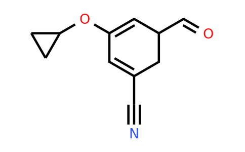 CAS 1243373-24-1 | 3-Cyclopropoxy-5-formylcyclohexa-1,3-dienecarbonitrile