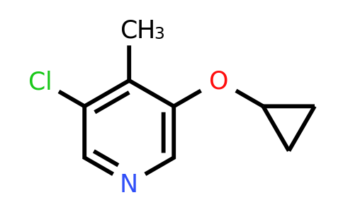 CAS 1243373-28-5 | 3-Chloro-5-cyclopropoxy-4-methylpyridine