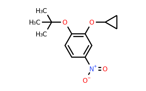 CAS 1243373-41-2 | 1-Tert-butoxy-2-cyclopropoxy-4-nitrobenzene