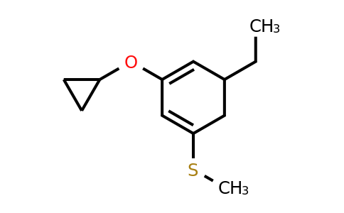 CAS 1243373-45-6 | (3-Cyclopropoxy-5-ethylcyclohexa-1,3-dienyl)(methyl)sulfane