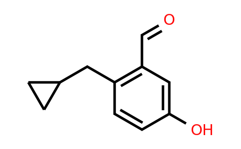 CAS 1243373-48-9 | 2-(Cyclopropylmethyl)-5-hydroxybenzaldehyde