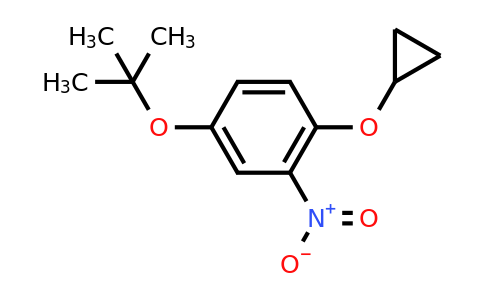 CAS 1243373-59-2 | 4-Tert-butoxy-1-cyclopropoxy-2-nitrobenzene