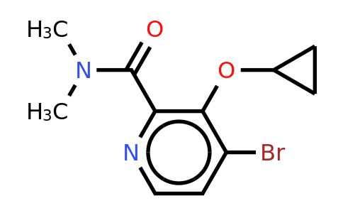 CAS 1243373-62-7 | 4-Bromo-3-cyclopropoxy-N,n-dimethylpicolinamide