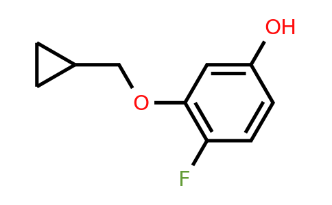 CAS 1243373-67-2 | 3-(Cyclopropylmethoxy)-4-fluorophenol