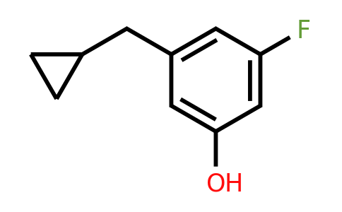 CAS 1243373-71-8 | 3-(Cyclopropylmethyl)-5-fluorophenol