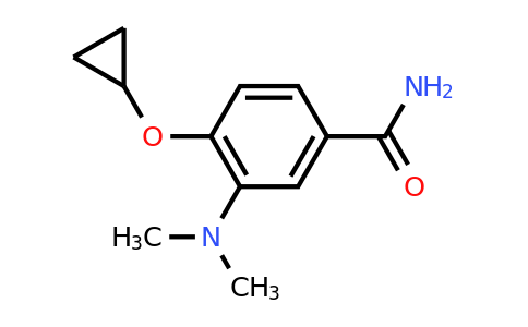 CAS 1243373-87-6 | 4-Cyclopropoxy-3-(dimethylamino)benzamide