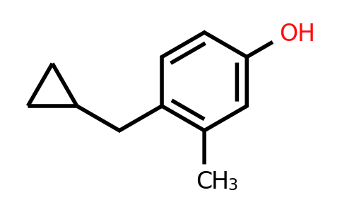CAS 1243374-06-2 | 4-(Cyclopropylmethyl)-3-methylphenol