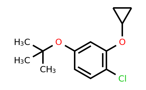CAS 1243374-19-7 | 4-Tert-butoxy-1-chloro-2-cyclopropoxybenzene